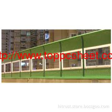 polycarbonate acoustic barrier board